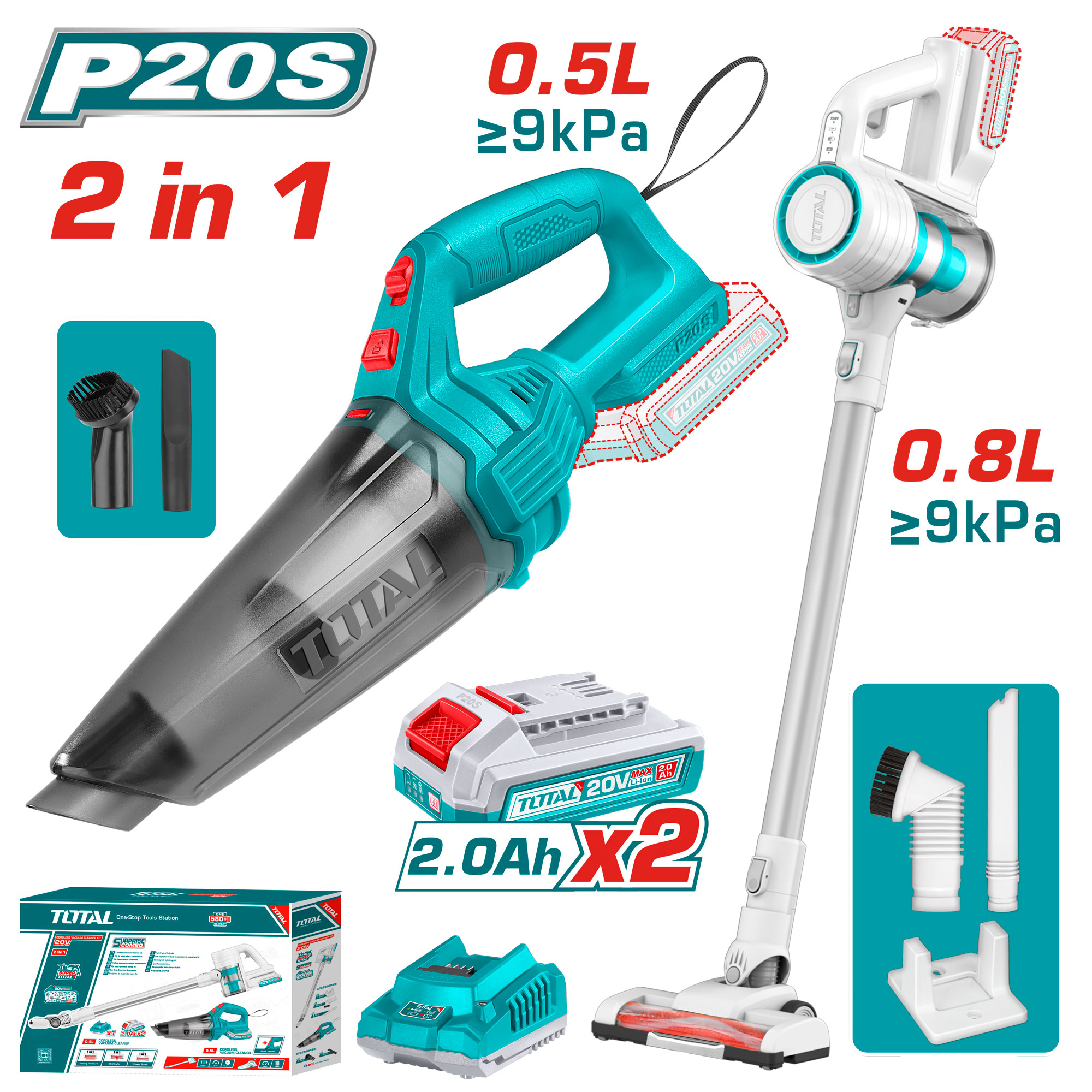 CORDLESS VACUUM COMBO KIT
