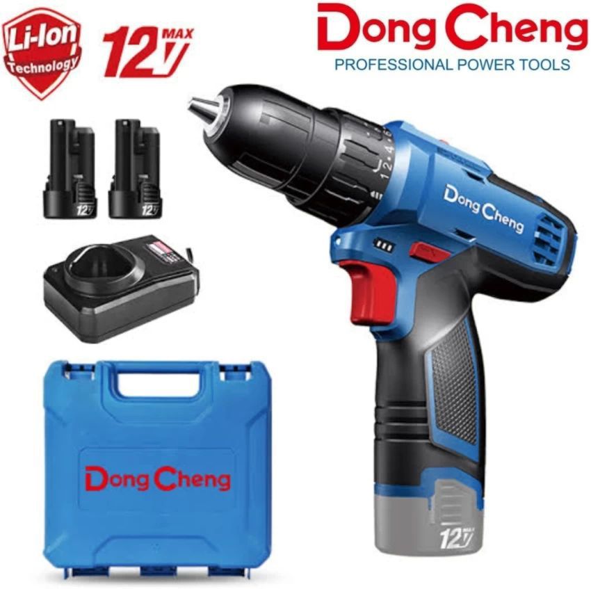 CORDLESS HAMMER DRILL 12 VOLT WITH 2 BATTERIES AND CHARGER