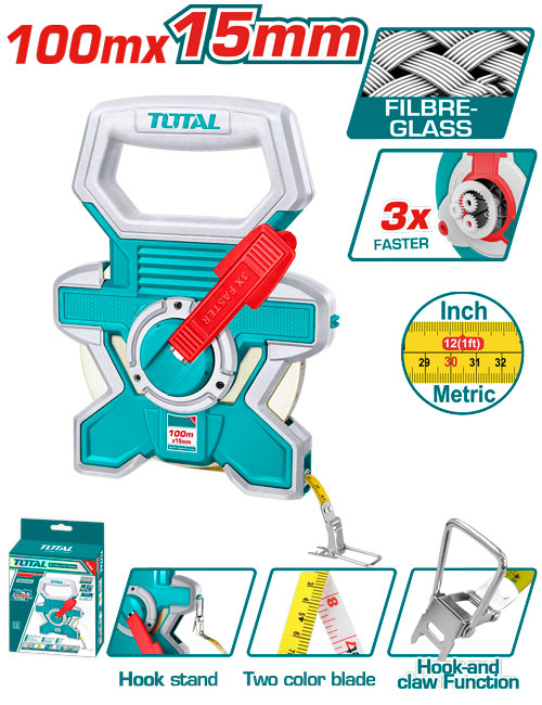FIBERGLASS MEASURING TAPE 100M